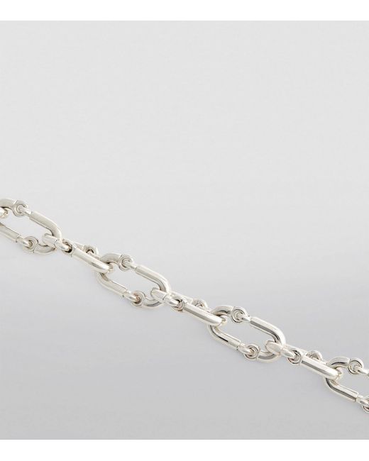 MAOR Metallic Sterling Silver Solstice Chain Bracelet for men