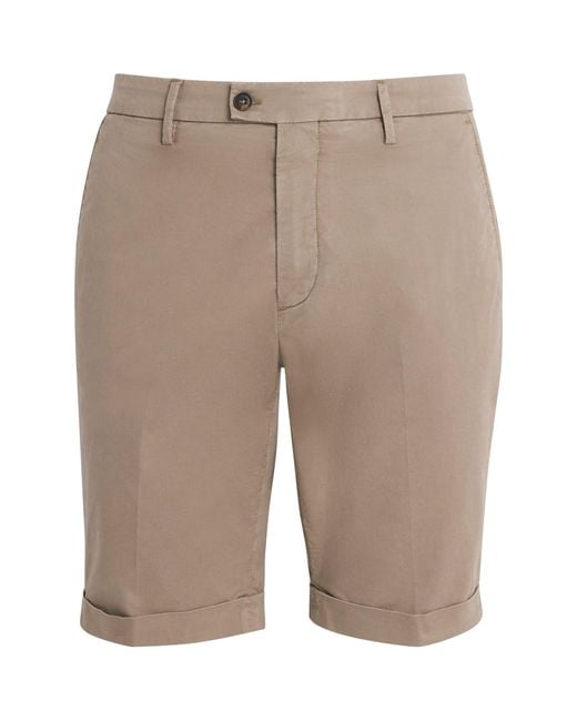Corneliani Natural Bermuda Chino Shorts for men
