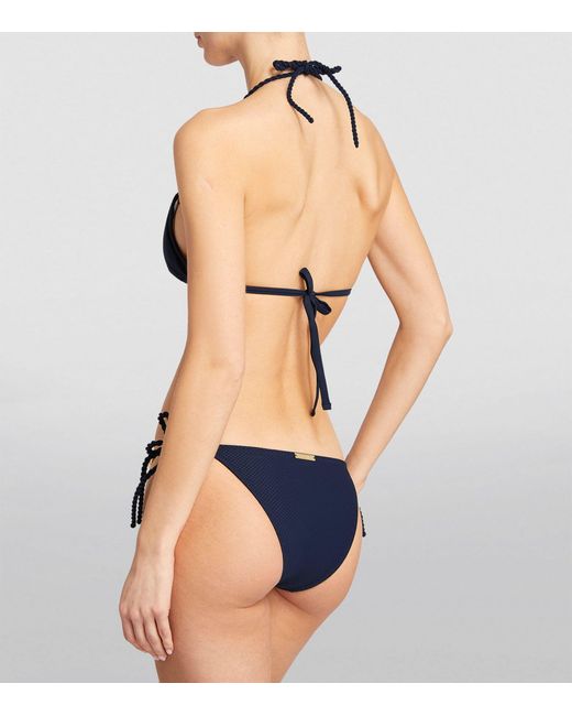 Heidi Klein Blue Core Rope Bikini Top