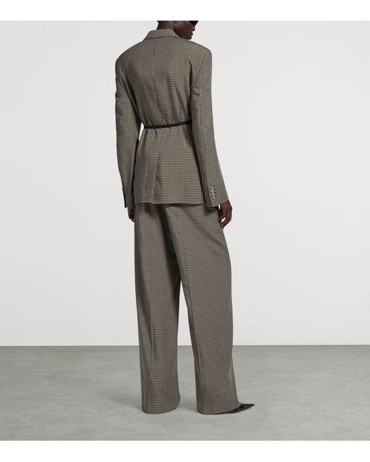 Balenciaga Gray Wrap Blazer