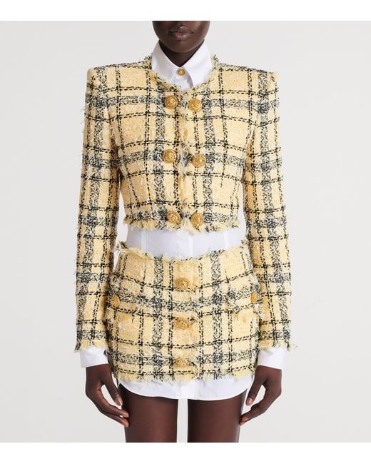 Balmain Metallic Tweed Glitter Jacket