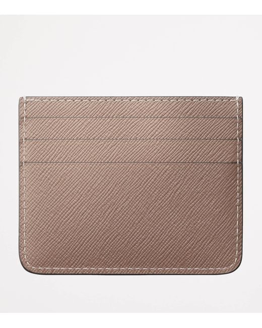 Cartier Natural Leather C De Simple Card Holder