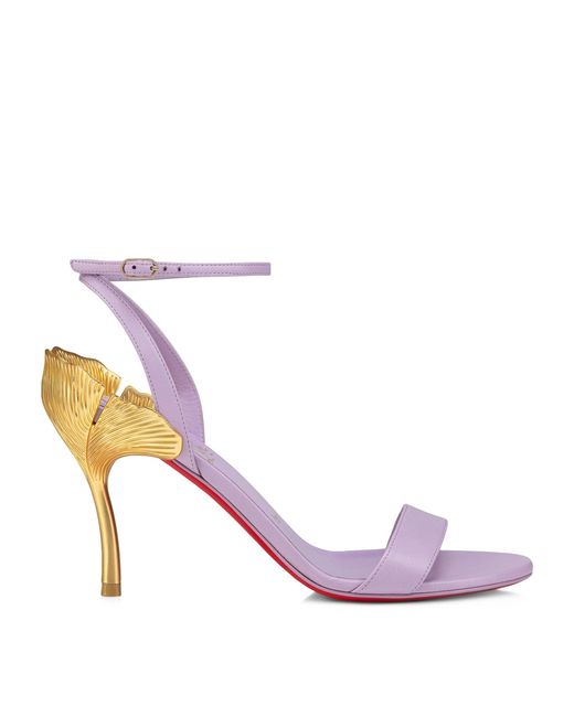 Christian Louboutin Pink Ginko Girl Leather Sandals 85