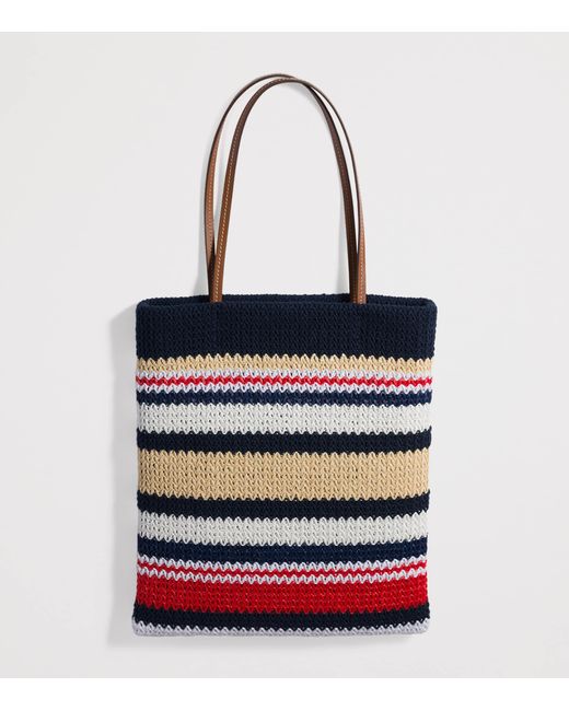 Miu Miu Black Raffia-Effect Woven Tote Bag
