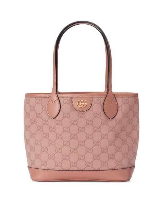 Gucci Pink Small Ophidia GG Tote Bag