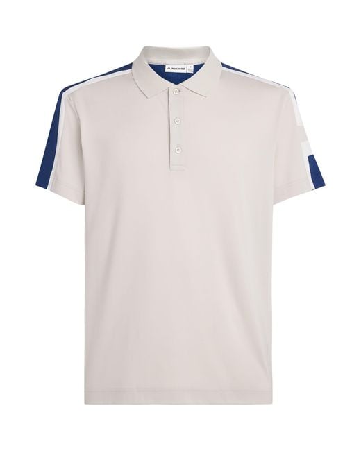 J.Lindeberg White Technical Viggo Polo Shirt for men