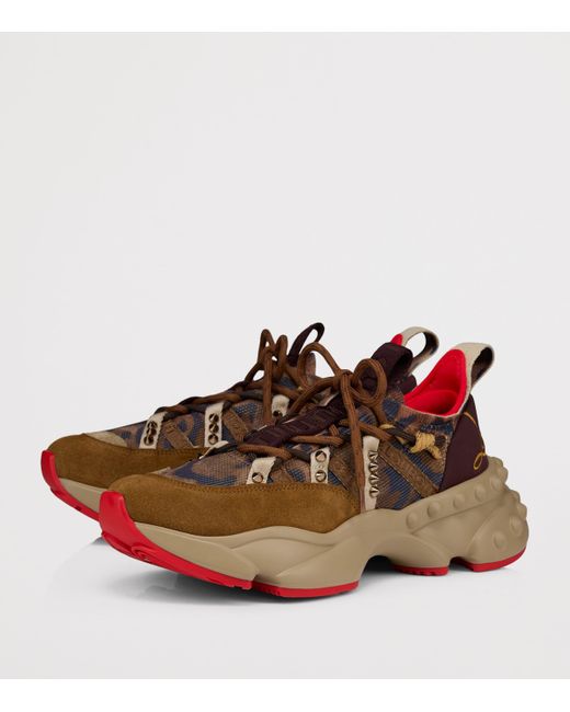 Christian Louboutin Brown Trailnrun Sneakers