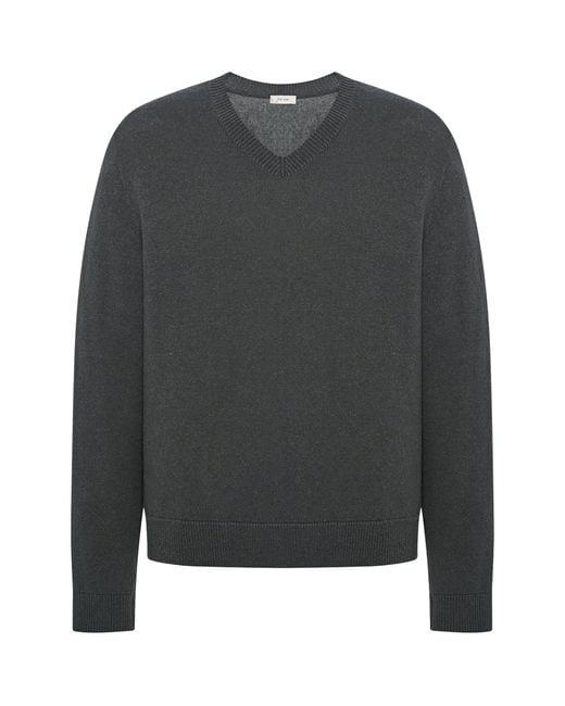 The Row Gray Memphis Cashmere Sweater for men