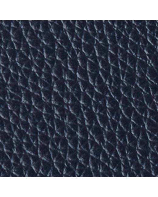 Mulberry Blue Leather Heritage Logo Card Holder for men