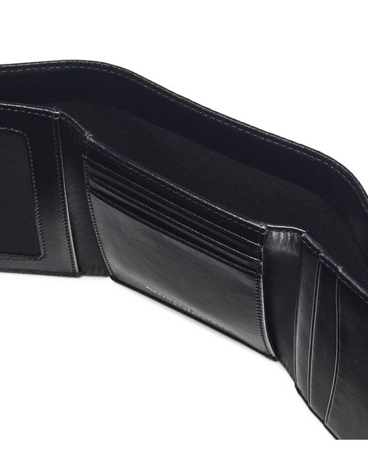 Aspinal Black Leather Wallet for men