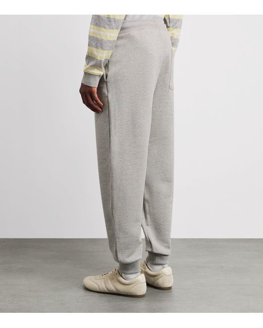AMI Gray Cotton Ami De Coeur Sweatpants for men