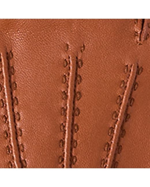 Brunello Cucinelli Brown Leather Gloves for men