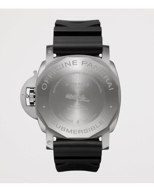 Panerai Black Stainless Steel And Rubber Submersible Watch for men