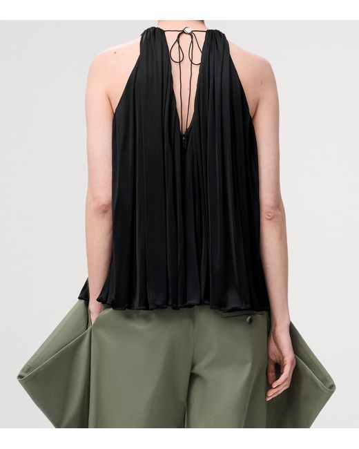 Loewe Black Halterneck Tank Top