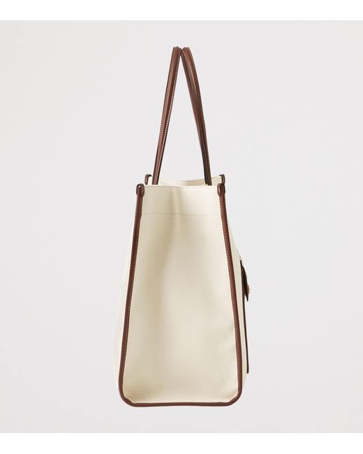 Burberry White Small Freya Tote Bag