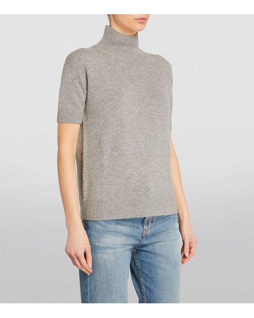 Max Mara Gray Wool-cashmere Sweater