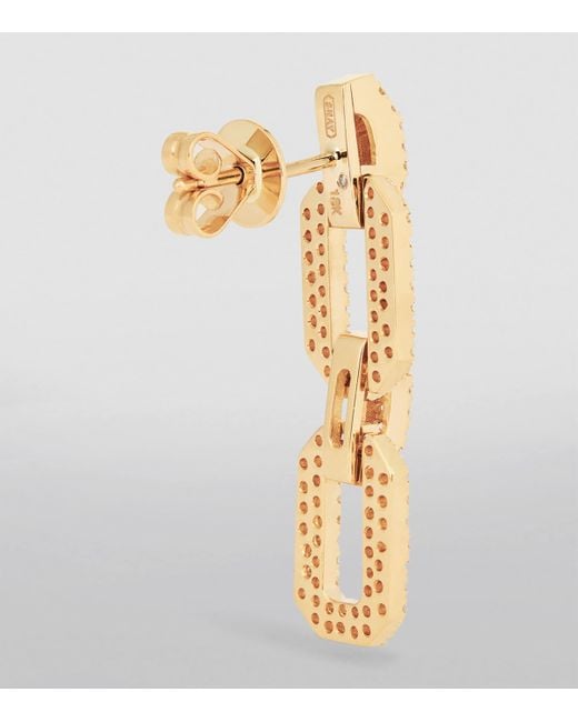 SHAY Metallic And Diamond Deco Chain Earrings