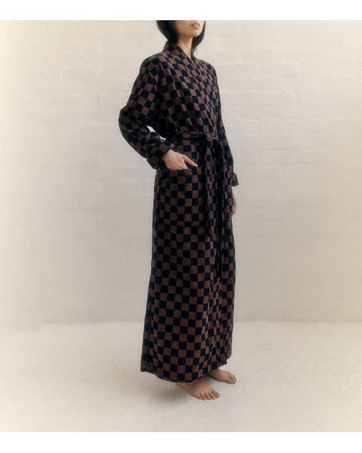 BAINA Black Organic Cotton Sulis Bathrobe