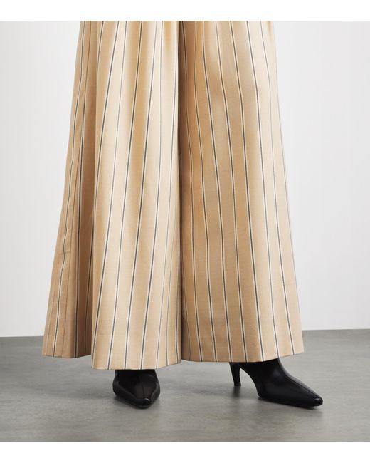 ME+EM Natural Wool-Blend Ultra-Wide Trousers