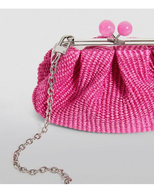 Weekend by Maxmara Pink Small Woven Pasticcino Clutch Bag