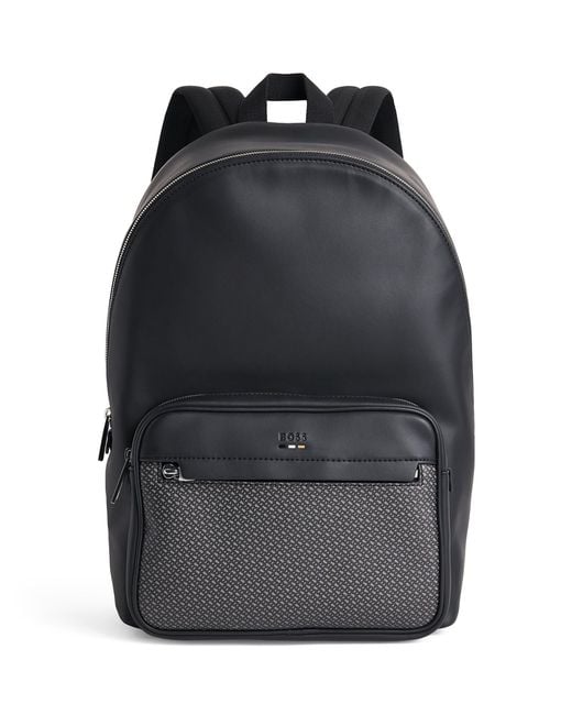 Boss Black Monogram Backpack for men