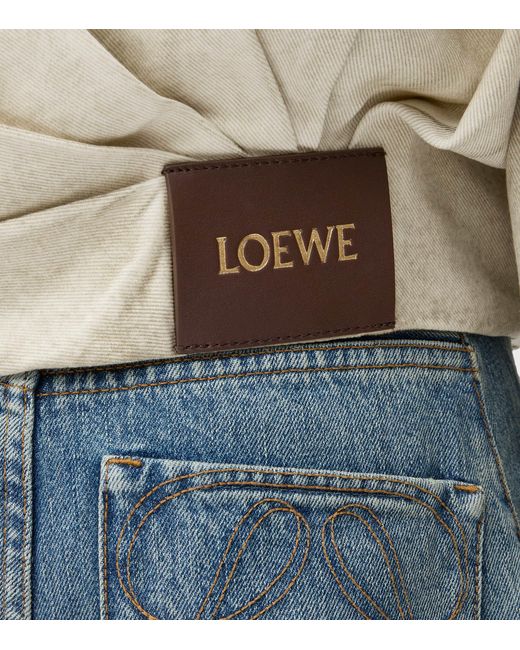Loewe Gray Cotton Draped Jacket