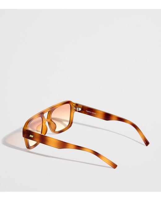Le Specs Pink Subzero Aviator Sunglasses