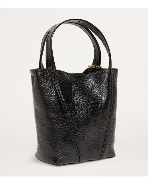 Chloé Black Small Calfskin Spin Tote Bag