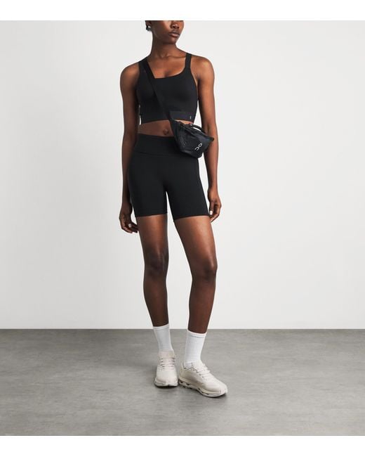 On Shoes Blue Performance Tight Shorts