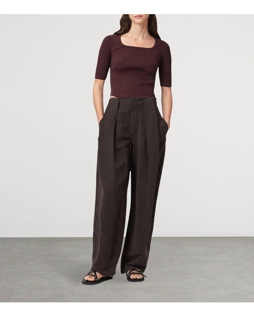 AllSaints Purple Cruz Hally Top