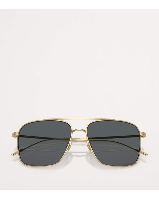 Oliver Peoples Gray Titanium Dresner Sunglasses