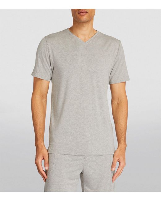 Homebody Gray V-neck Lounge T-shirt for men