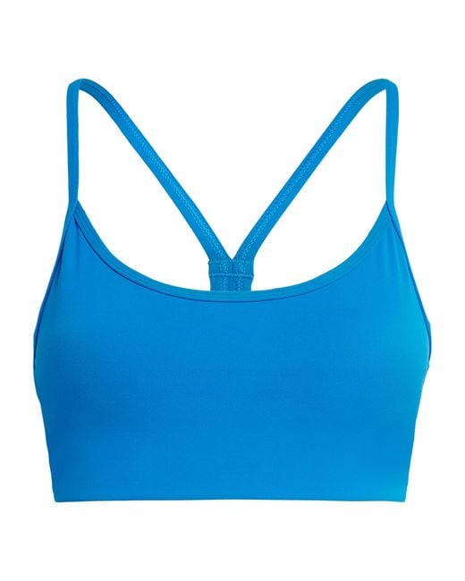 vuori Blue Stretch-Knit Allthefeels Sports Bra