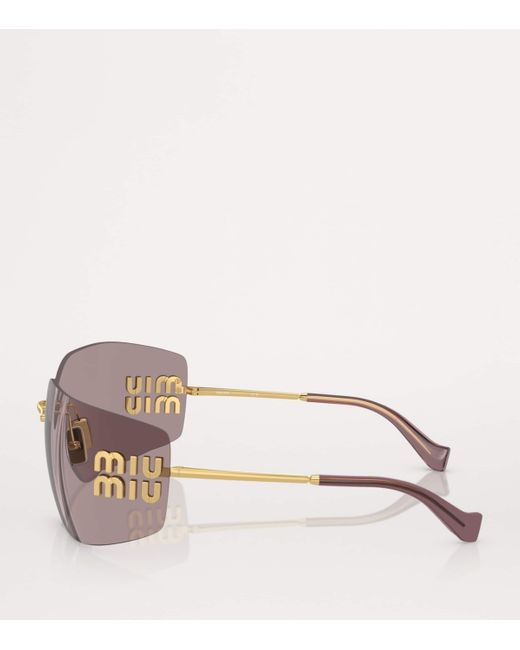 Miu Miu Gray Mu 54Ys Gld Shn Brn