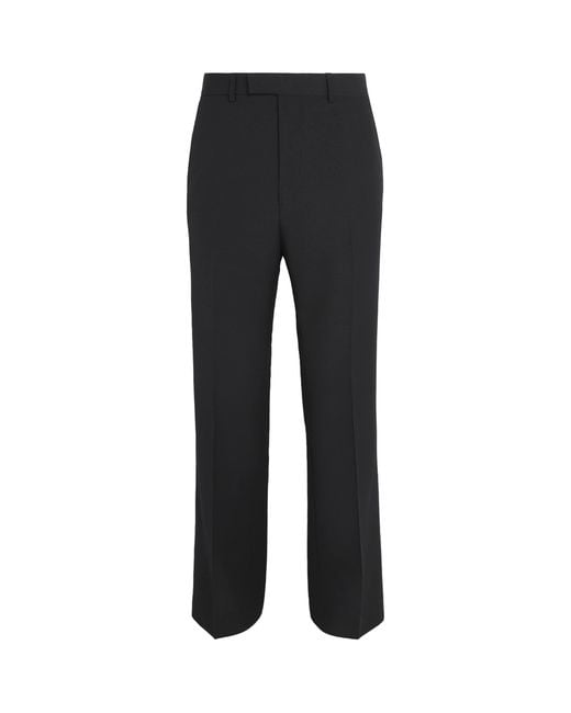 Wales Bonner Black Virgin Wool Alto Trousers for men