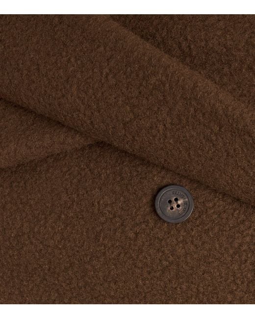 LE17SEPTEMBRE Brown Wool-Blend Double-Breasted Coat for men