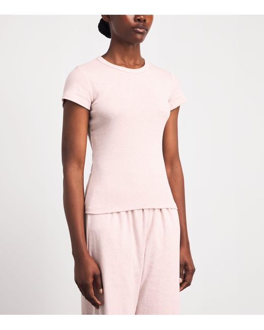 Leset Pink Cotton Slim Nando T-Shirt