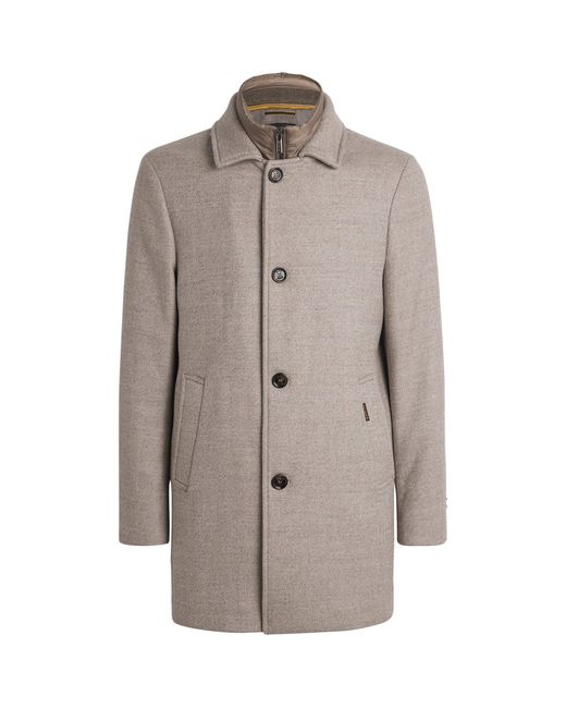 Moorer Gray Virgin Wool Monferrato-Lp Coat for men