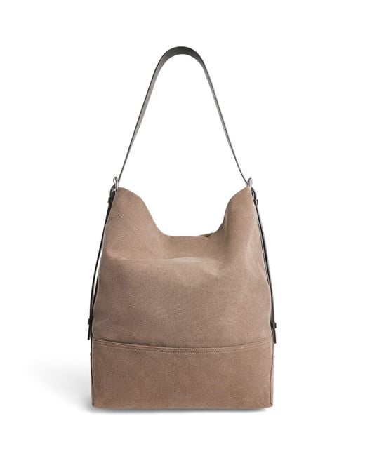 Lemaire Brown Canvas Belted Tote Bag