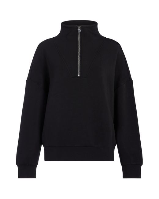 Varley Blue Doublesoft Hawley Half-Zip Sweatshirt