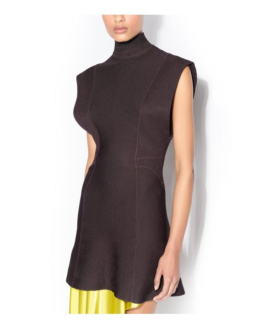 Alaïa Yellow Asymmetric Pointed Skirt