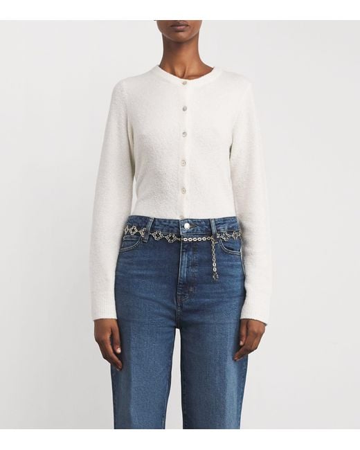 Maje White Clover Chain Belt
