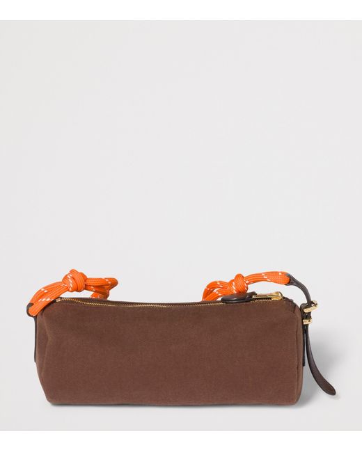 Miu Miu Brown Gabardine Pouch