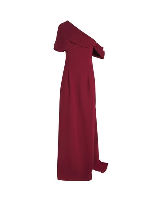 Sabina Bilenko Red Asymmetric Mallow Gown