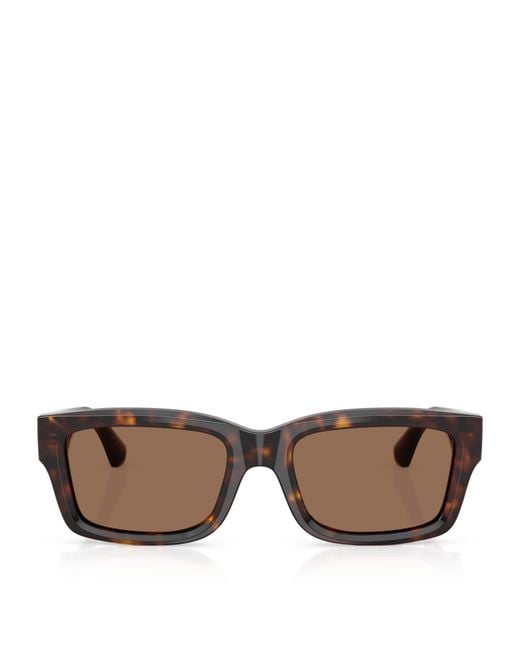 Burberry Brown Acetate Square Sunglasses