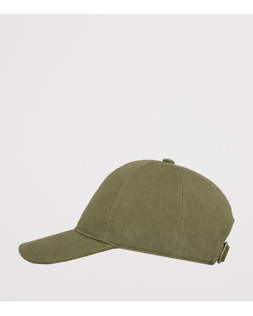Saint Laurent Green Cassandre Logo Cap