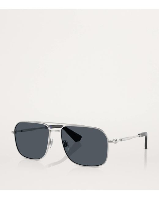 Burberry Gray Square Sunglasses for men