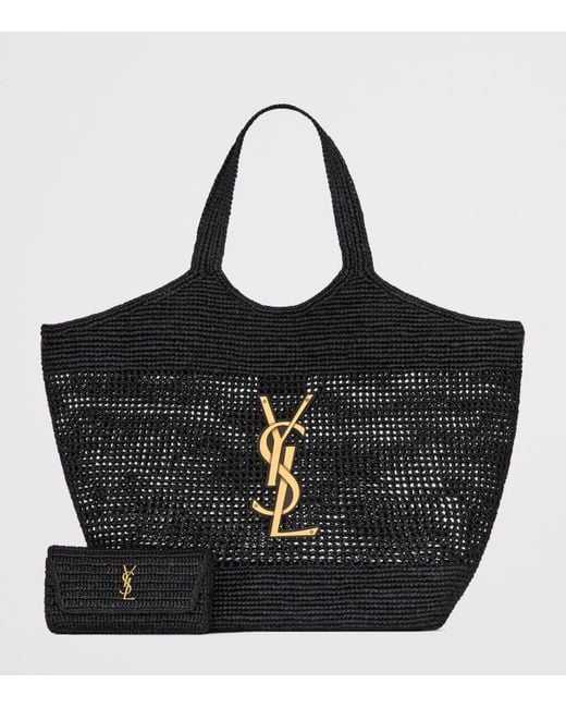 Saint Laurent Black Maxi Icare Tote Bag