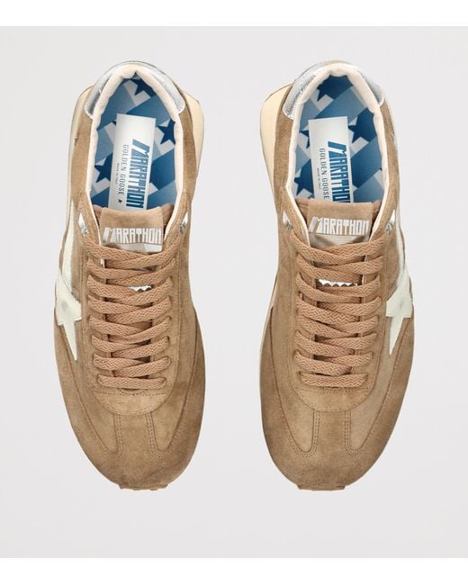 Golden Goose Deluxe Brand Brown Running Marathon 55777 Sneakers for men