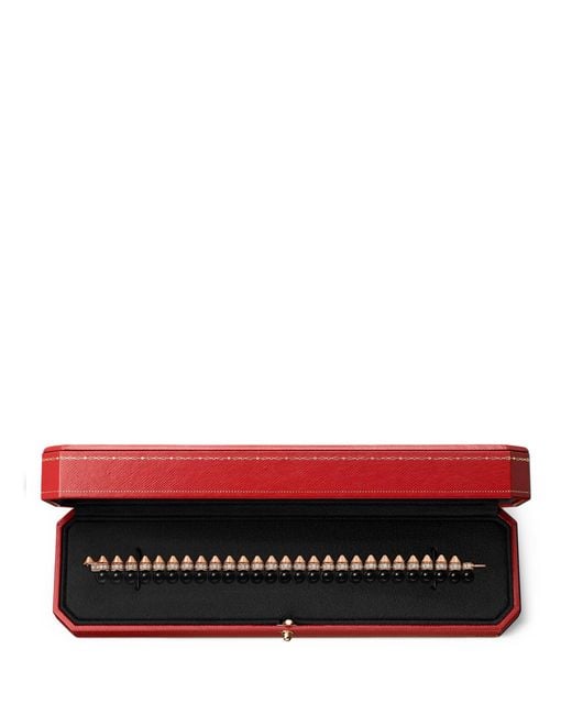 Cartier Metallic Diamond And Onyx Clash De Bracelet